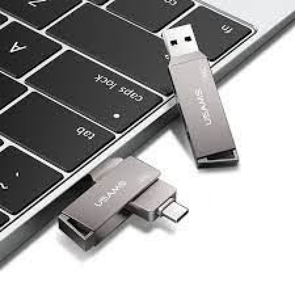 USAMS Hot 64G Type-C+USB3.0 Rotatable High Speed Flash Drive USB(ZB199UP01)