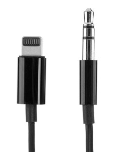 APPLE Lightning to 3.5 mm Audio Cable (1.2m) - Black MR2C2ZE/A