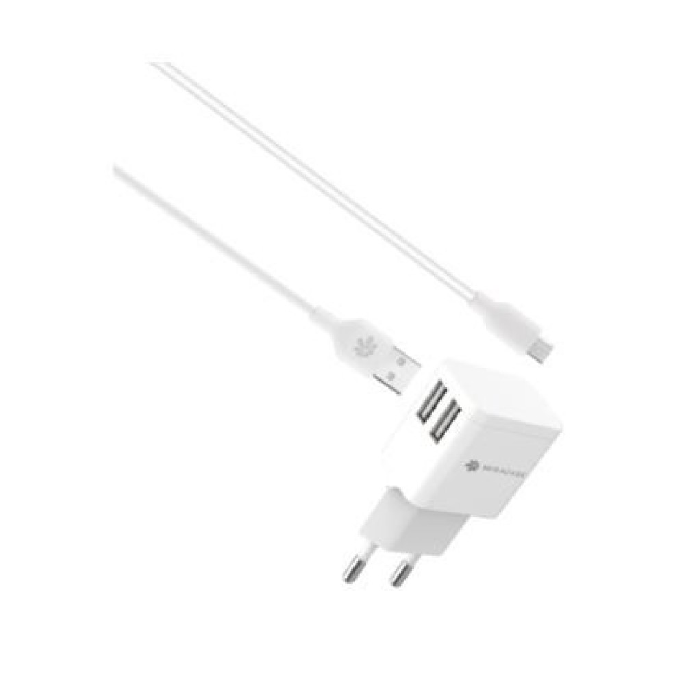 Miracase wall charger with micro Usb Cable MWC244 White