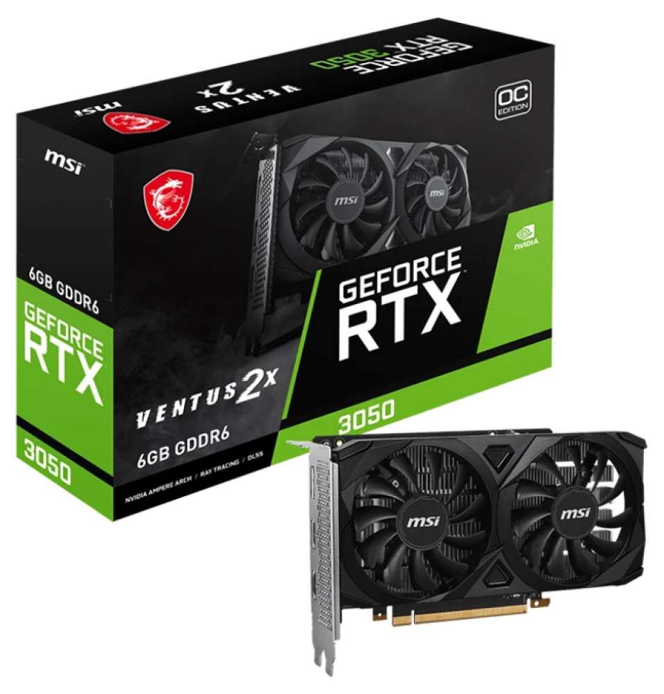 MSI GeForce RTX 3050 VENTUS 2X 6G OC