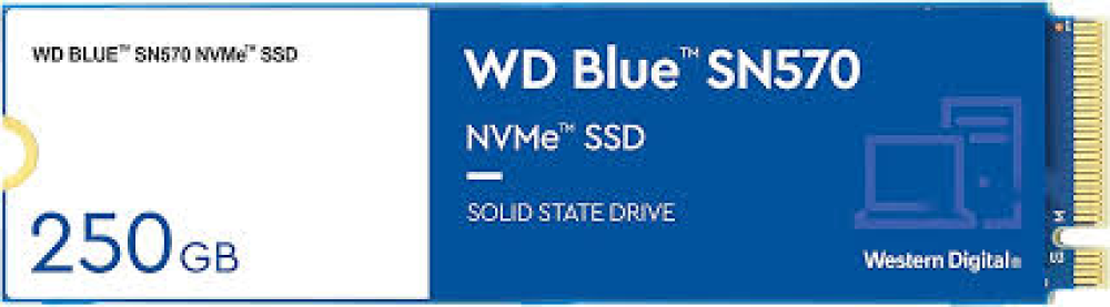 Western Digital Blue SN570 250gb SSD M.2 2280 PCIe NVMe Drive